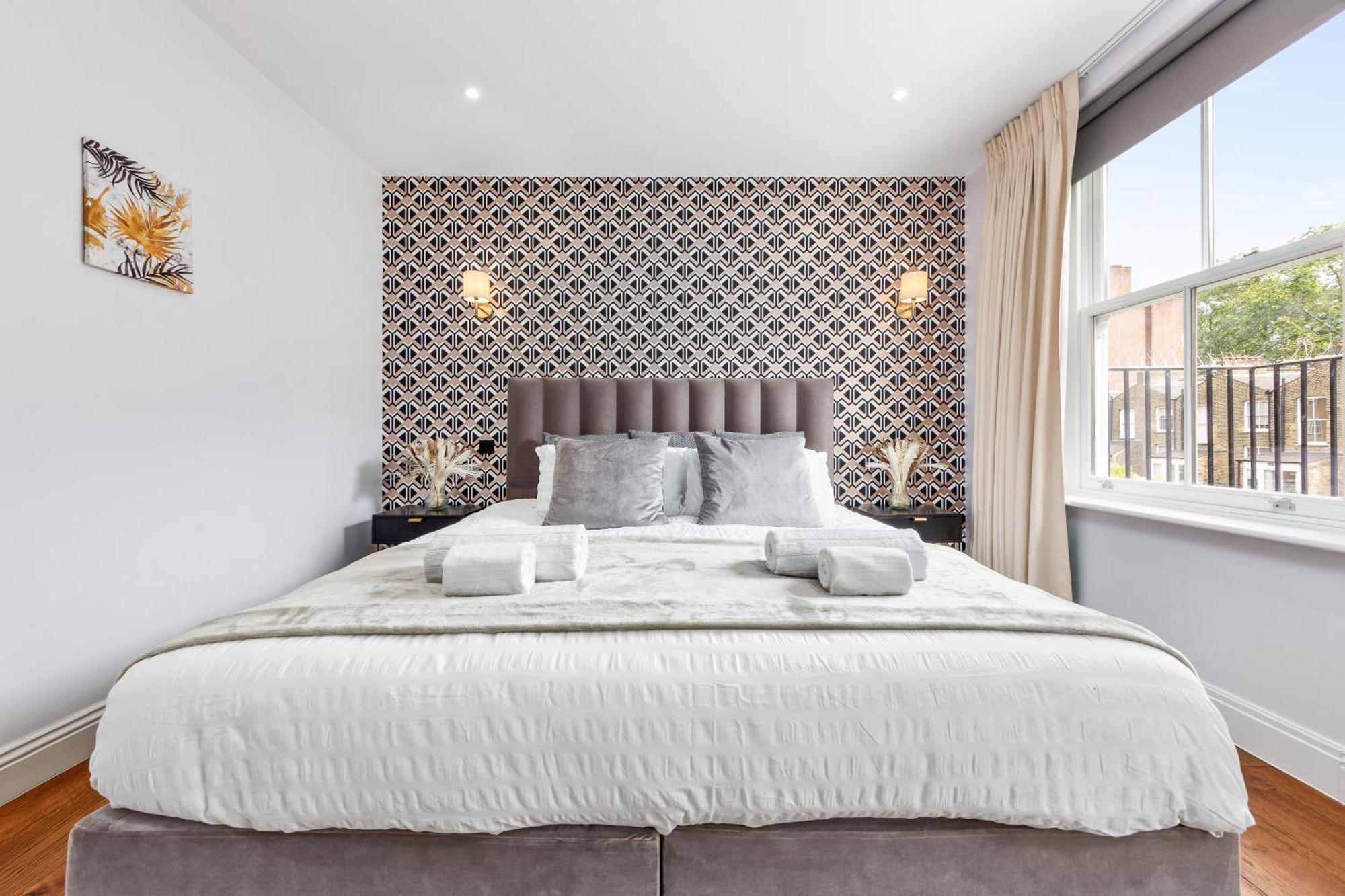 לונדון Stylish 2 Bedroom Apartment In Westminster Sleeps 5 With Ac מראה חיצוני תמונה